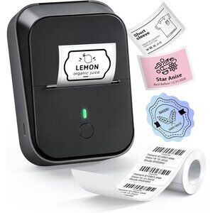 PM260 Label Maker Machine with Tape, 2 Inch Label Maker Bluetooth Label Printer,